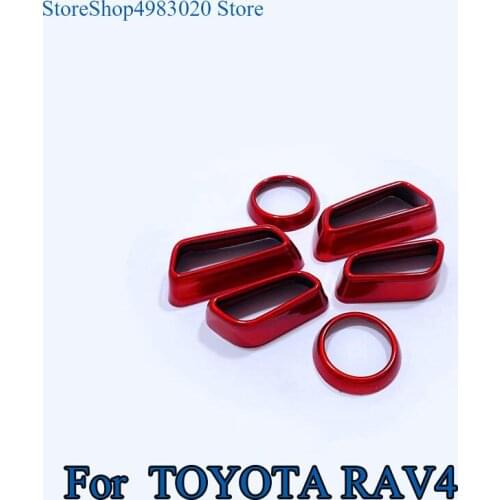 6pcs Car ABS interior seat adjustment cover Trim For Toyota Corolla Hatchback 2019 CAMRY 2019 for RAV4 2019
