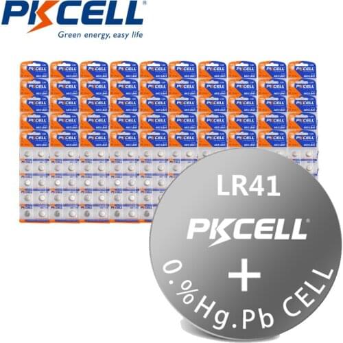 1000X AG3 LR41 Button Coin Cell Battery thermometer batteries 192 384 392 SR41W SR41 1.5V Alkaline For Watches button