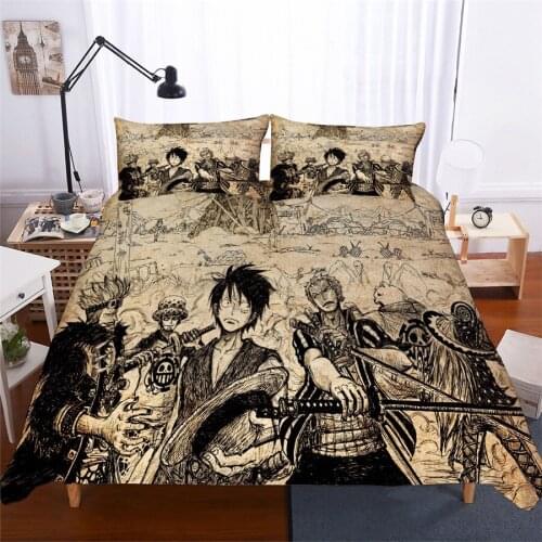Bedding Set 3D Print Duvet Cover Sets King Queen Twin Size Dropshipping one piece Cartoon Childrens Gift movie Game