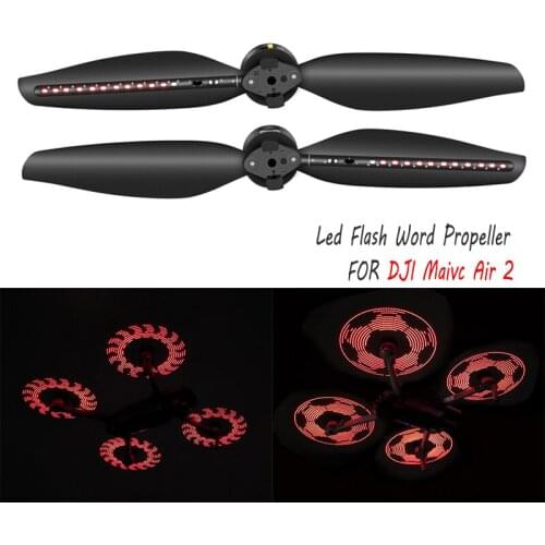 Mavic Air 2 Propeller Led Flash Word Editable Programmable Propeller DIY For DJI Mavic Air 2 Expansion Accessories