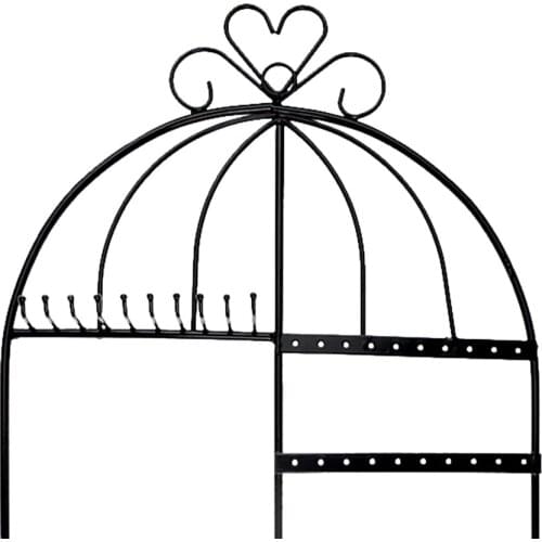 Metal Jewelry Cage Shape Earring Rack Stand Display Holder Jewelry Organizer