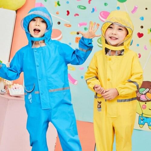 The new primary school for boys and girls thicken children raincoat raincoat environmental tasteless piece