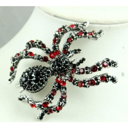 Wholesale spider Brooches Men Women Suits Dress Hat Collar Brooch Pins Scarf Buckle Party Weddings Banquet Brooch Gifts A19