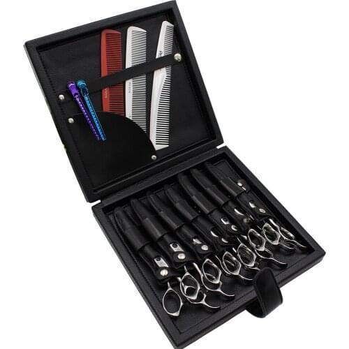 Hairdressing Scissors Handbag Leather Professional Snap Fastener Locking Stylists Hair Scissor Tool Box Bag
