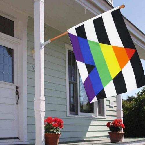 90*150cm Gay Straight Ally Flag LGBT Straight Alliance Rainbow Flags For Decoration Accessories Supplies