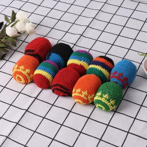 Handmade Sacks Footbag Toy Balls Magic Juggling Ball Kid Outdoor Toy Soft Ball 77HD