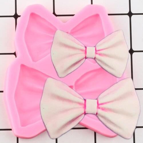 Bow Bowknots Shape Fondant Silicone Mold Chocolate Gumpaste Mould Candy Resin Moulds Cupcake Topper Cake Decorating Tools