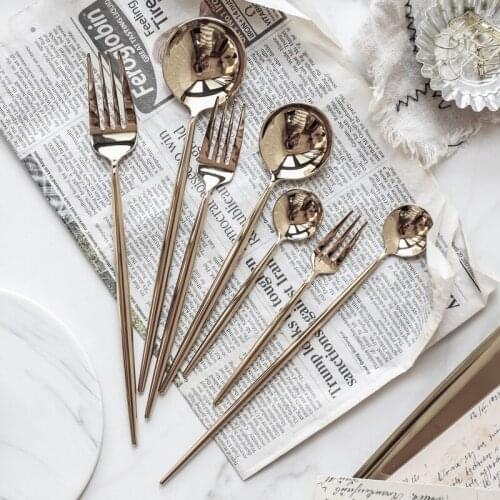 Stainless steel mirror surface Western food cutlery chopsticks four-piece steak cutlery set metal cutlery