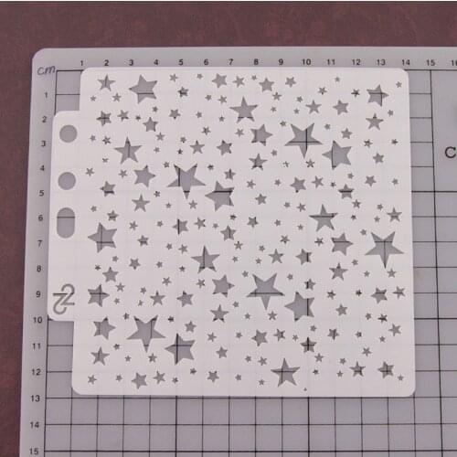 Star Stencils Template Painting Scrapbooking Embossing Stamping Album Crafts Art E56C