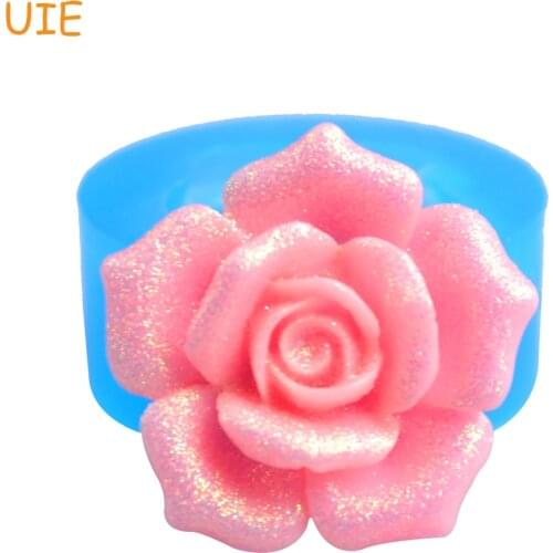 HYL117U 20.6mm Rose Flower Silicone Mold - Cake Decoration, Fondant, Sugarcraft, Candy, Resin, Scrapbooking, Gum Paste, Jewelry