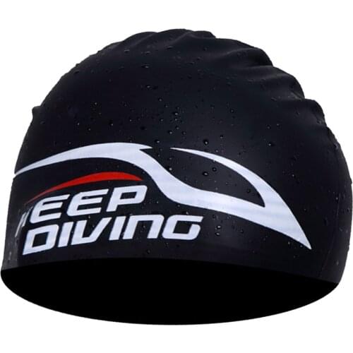 Unisex Swimming Cap Silicone Waterproof Long Hair Swim Sports Pool Hats Adult Water Sports Equipment Soft Safety Comfortable