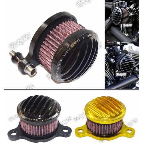Motorcycle CNC Air Cleaner Intake Filter System Black For 2004 2005 2006 2007 2008-2015 Harley Davidson Sportster XL 883 1200