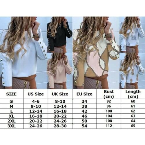 Women Slim OL Suit Casual Long Sleeve Blouses Print Autumnn Fashion Tops Outwear Plus Size S-3XL Blouse Shirts Tops Tee Blousa
