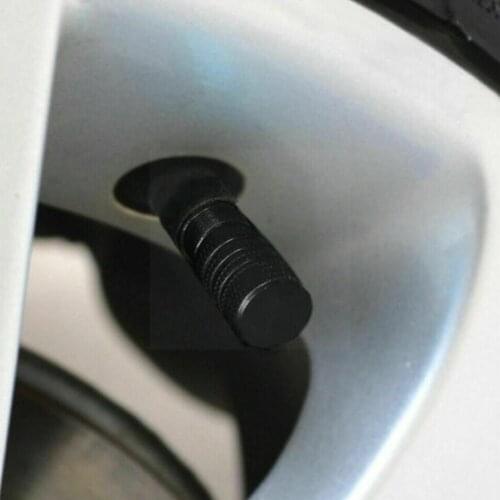 1pcs Automobile Tire Aluminum Alloy American Cap Dust Screw Cover Black Dustproof Cap D2K6