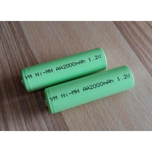 10PCS AA2000mah 1.2V AA 2000mah 1.2V Rechargeable battery AA2000mah1.2V NO.5 Ni-MH NiMH battery