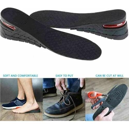 2pcs Men Shoe Lift Insole Cushion Height Increasing Shoe Inserts Sneaker Boots Insoles, 3cm