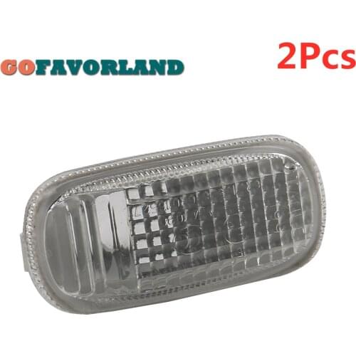 2Pcs Clear Side Wing Indicator Turn Signal Light Lens Marker 34301S5HT02 For Honda CIVIC CRV STREAM 2003 2004
