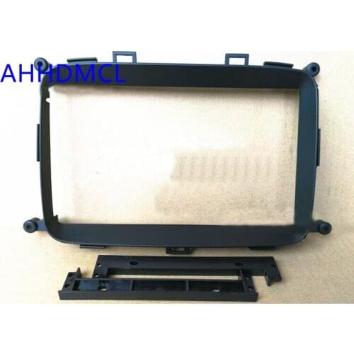 Car Fascias Navigation Fascia Dash Frame Kit For 9" Universal Android Multimedia Player For Kia Carens 2012 2013 2014 2015 -2017