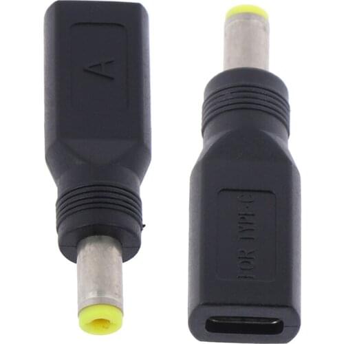 1 Piece USB 3.1 Type C USB-C Female To 5.5mm X 2.5mm Male DC Power Charging Adaptor Connector