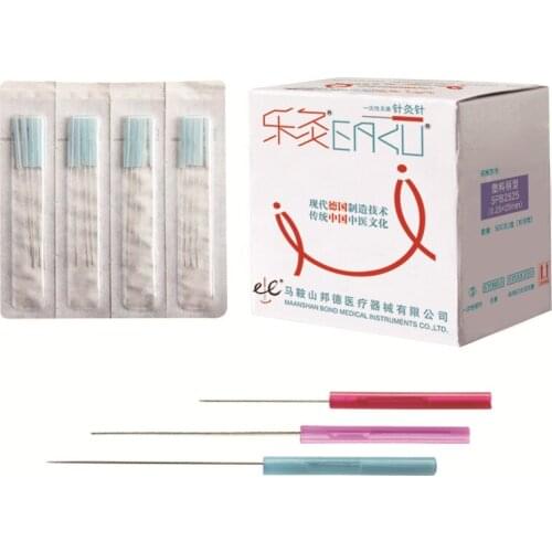 Colours plastic handle Very Fine Sterile acupuncture needles 500Pcs Disposable Abdominal Face Needle Beauty Gasification