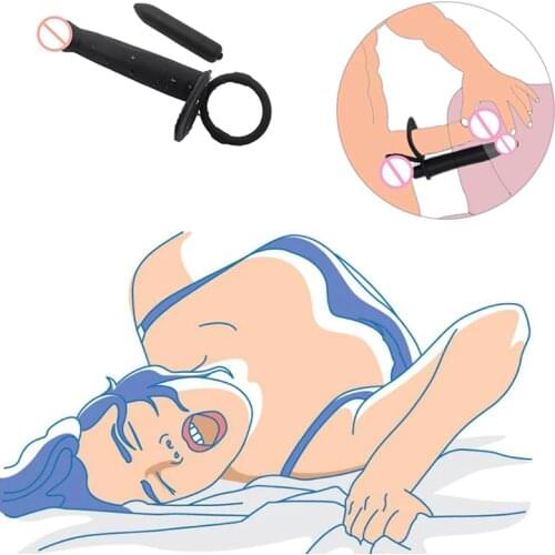 Double Penetration Anal Plug Dildo Butt Plug Vibrator For Men Strap On Penis Vagina Plug G Spot Sex Tools Toys For Couples