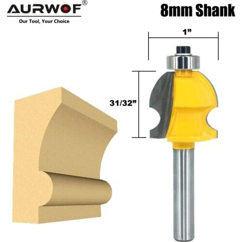 LAVIE 1pc 8mm Shank Line Architectural Molding Router Bit Woodworking Tenon Milling Cutter for Wood Machine Tools MC02076