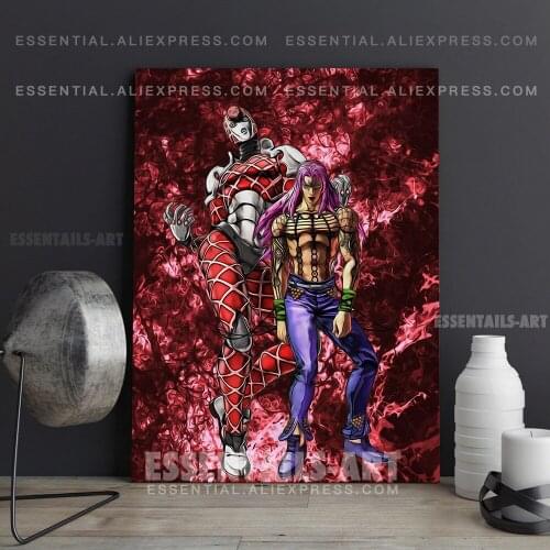 King Crimson Diavolo JoJos Bizarre Anime Poster Canvas Wall Art Painting Decor Pictures Bedroom Home Decoration Prints