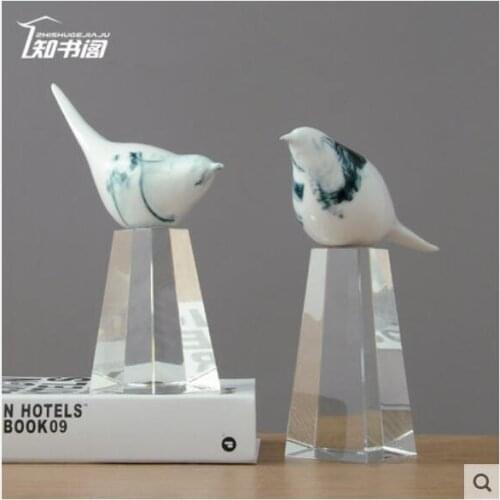 CERAMIC BIRD FURNISHING LIVING ROOM WINE CABINET TV CABINET HOME DECORATION WEB CELEBRITY SHOP SHOE CABINET DECORATION CRAFTS