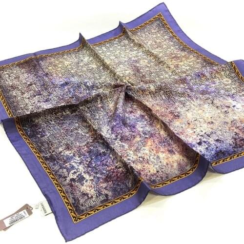 LAVENDER TWİLL SILK SCARF-DESEN-2389-AVAILABLE in