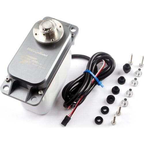 400kg / 200kg High Torque Metal Brushed Servo Steering Gear Suitable for 12v-24v Large Robot Arm DIY Models UAV Industrial servo
