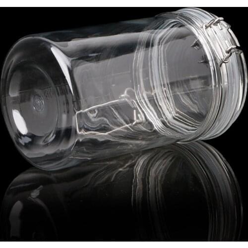 Food Storage Jar With Air Tight Sealed Metal Clamp Lid For Milk Powder Kitchen X7YD