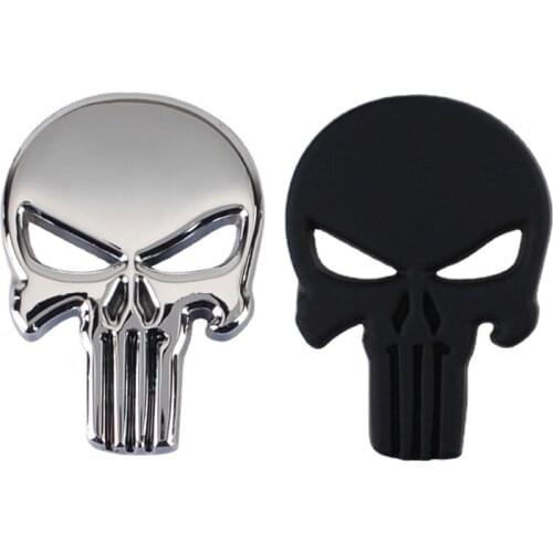 Explosive Skull Car Logo Superhero Skull Metal Car Logo Car Sticker Car Sticker Car Sticker Car Sticker