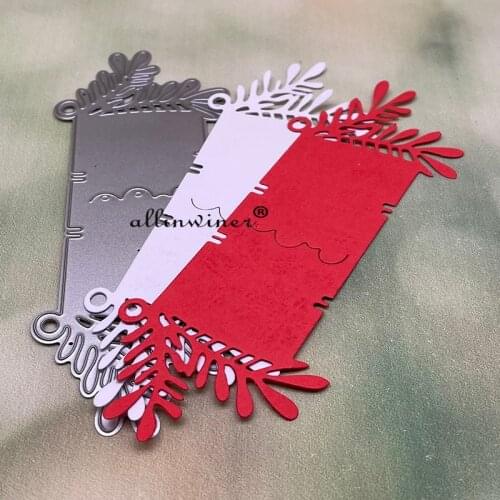 Leaf Label Metal Cutting Dies Stencils Die Cut for DIY Scrapbooking Album Paper Card Embossing
