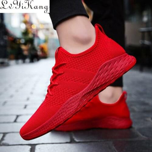 2019 Mens Vulcanize Shoes Walking Shoes Man Sneakers Shoes Men Red Trainers Male Sneakers Tenis Masculino Zapatillas 39-48