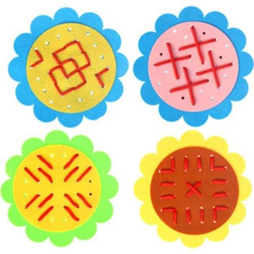 New Teaching Kindergarten Manual DIY Weave Cloth Montessori Materials Baby Early Learning Education Toys Imagination Aids Math