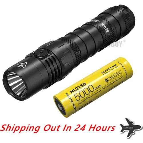 Nitecore MH12S USB-C Rechargeable Flashlight White Light 1800 Lumens Luminus SST-40-W LED Lantern Portable Camping Outdoor Sport