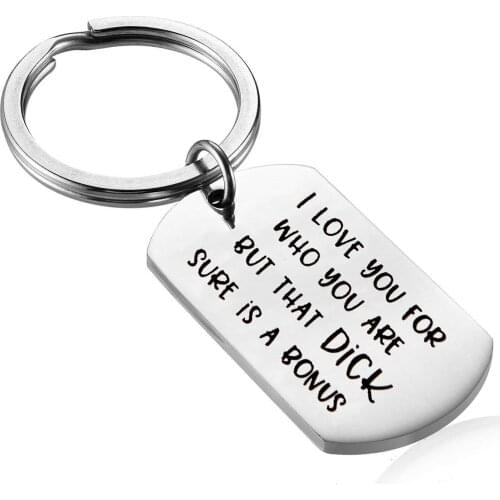 Valentines Day Gifts Funny Keychain Fashion Accessories Boyfriend Gift Keychain Husband Gift Christmas Gifts