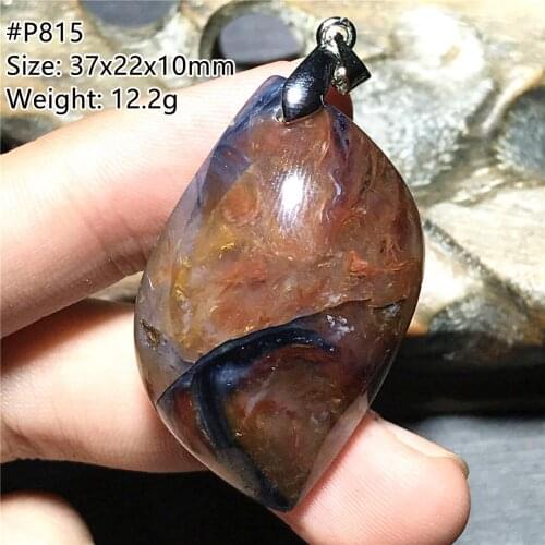 Natural Blue Pietersite Pendant Heart Jewelry For Women Man Crystal 925 Silver Sterling 22x7mm Beads Namibia Energy Stone AAAAA