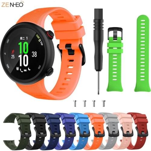 Colorful Silicone watchband For Garmin Forerunner 45 45S Smart Watchband Strap Sport Replacement Wristband Bracelet