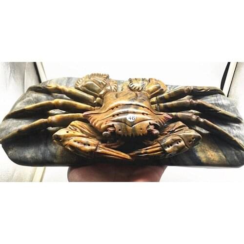 Natural quartz carving reiki crab energy decoration.New Year gifts. Balls.Pyramid therapy