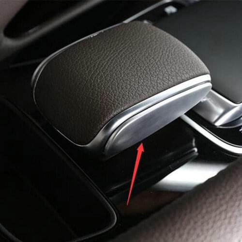 2PCS/SET Decorative patches on both sides of automobile gear lever handle for Mercedes Benz GLE GLE350 GLE450 GLS GLS450