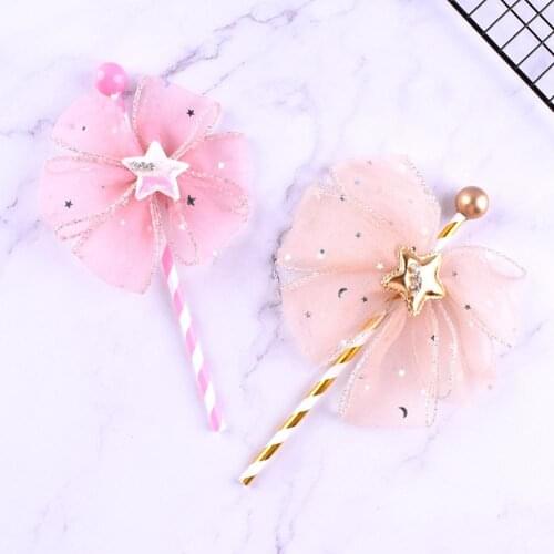 Net Bowknot Cake Topper Cake Decoration For Happy Birthday Decoration Supplies