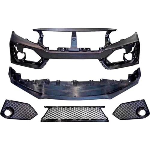 Applicable to 10th Generation Refits Big Encircle Front Bar Type r Wide Body Exhaust System the New Civic