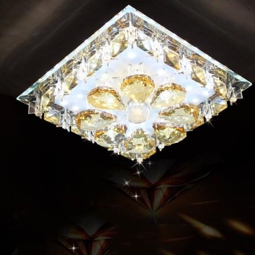 Modern 12W LED Crystal Ceiling Lights aisle porch Ceiling Lamps corridor hallway lights balcony stairs lighting