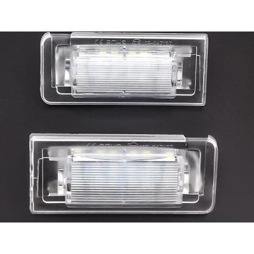 2Pcs LED License Number Plate Light Lamps For Audi TT MK1 Audi TT 8N Roadster 8N9 Audi TT Coupe 8N3 Number Lamps Car Accessories