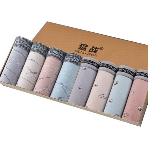 2020 8pcs Mens Panties Mens Cotton Underwear Boxers Breathable Sexy Male Boxer Solid Underwear Comfortable Male Underpants