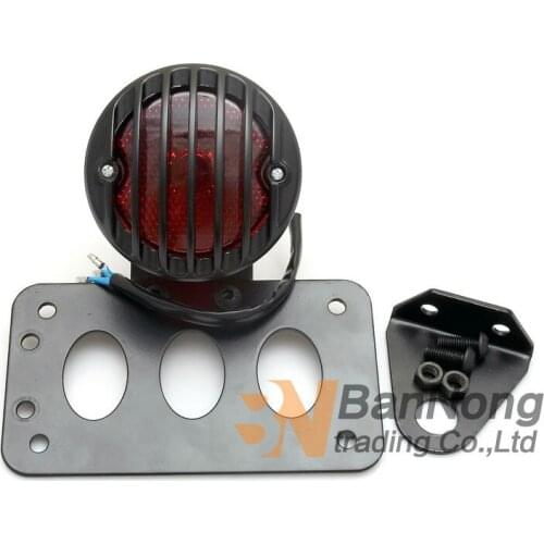 High quality Motorcycle Rear license retro refit fence taillight For Harley XL 883 1200 48 Steed 400 600 Shadow Magna ALL MODEL