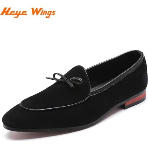 Suede cow leather loafers men shoes