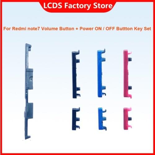 For Xiaomi Redmi Note 7 Pro SIde Volume Button + Power ON / OFF Buttton Key Set For Xiaomi Redmi Note 7 Pro Replacement Part