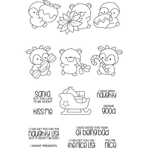 Winter Transparent Clear stamp and cutting dies DIY Silicone Seals Scrapbooking / Card Making/Photo Album Decoration